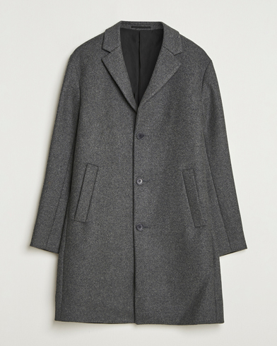 NN07 Austin Wool Coat Grey Melange – Grå