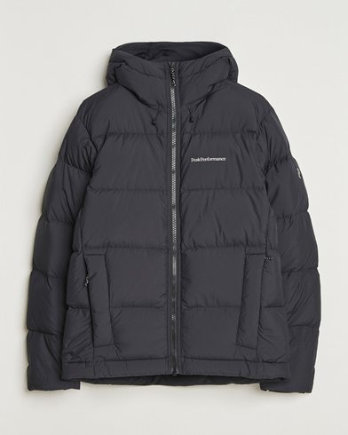 Peak Performance Rivel Down Hooded Jacket Black – Svart