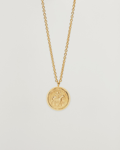 Tom Wood Coin Pendant Necklace Gold – Gull