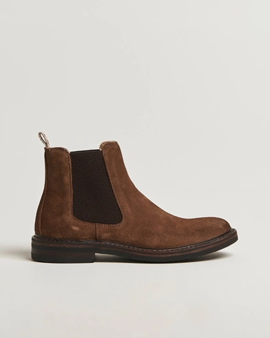 Astorflex Bitflex Dainite Chelsea Boot Dark Khaki Suede – Brun