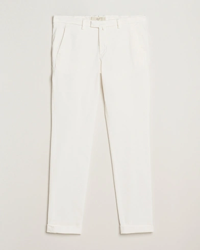 Briglia 1949 Slim Fit Cotton Stretch Chino Off White – Hvit