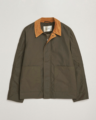 Forét Aspen Oilskin Jacket Army – Grønn