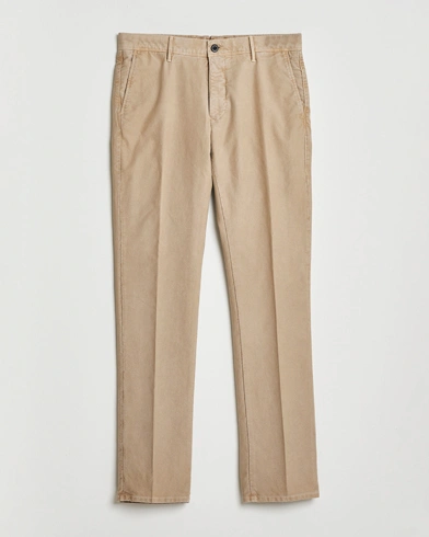 Incotex Slim Fit Garment Dyed Slacks Beige – Beige