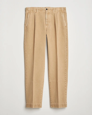 Incotex Regular Fit Bull Denim Slacks Beige – Beige