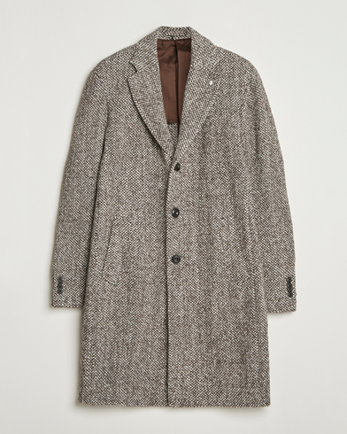 L.B.M. 1911 Structure Wool Coat Brown – Brun