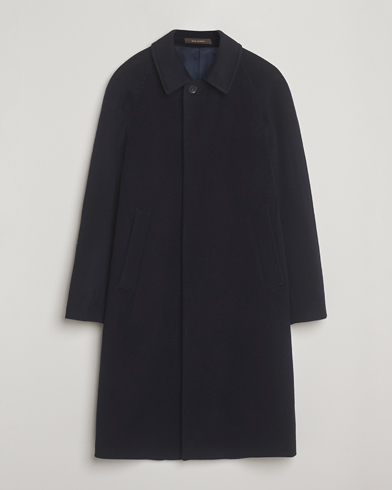 Herre | Oscar Jacobson | Oscar Jacobson Raglan Wool Coat Navy