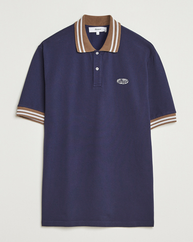 Palmes Oval Pique Polo Dark Blue – Blå