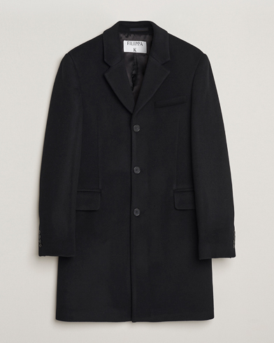 Filippa K William Wool Coat Black – Svart