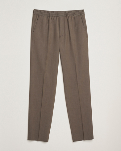 Filippa K Theo Relaxed Wool Trousers Driftwood – Brun