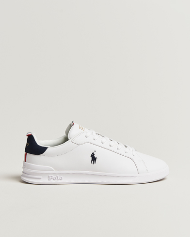 Polo Ralph Lauren Heritage Court Sneakers White/Navy/Red – Hvit