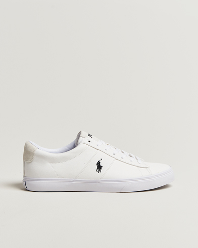 Polo Ralph Lauren Sayer Canvas Sneakers White/Black – Hvit