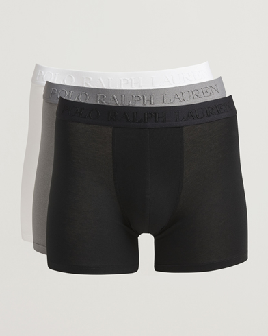 Polo Ralph Lauren 3-Pack Boxer Briefs Black/Grey/White – Flerfarget