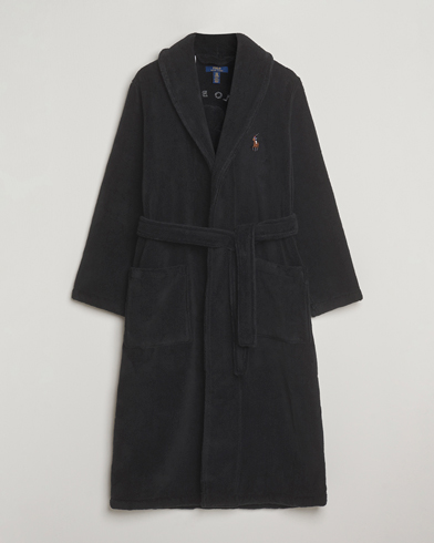 Herre | Polo Ralph Lauren | Polo Ralph Lauren Cotton Terry Bear Robe Polo Black