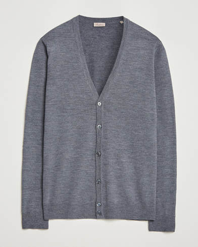 Stenströms Merino Cardigan Grey – Grå