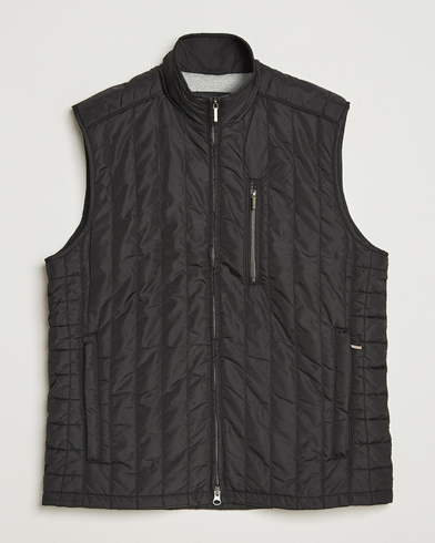 Stenströms Nylon Quilted Light Padded Vest Black – Svart