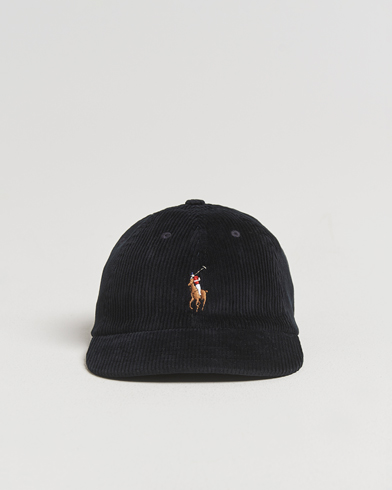Herre | Polo Ralph Lauren | Polo Ralph Lauren Corduroy Cap Polo Black
