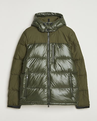 Polo Ralph Lauren Gorham Mixed Glossy Down Jacket Dark Loden – Grønn