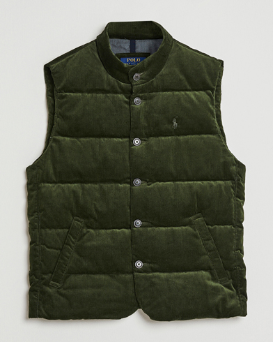 Herre | Polo Ralph Lauren | Polo Ralph Lauren Quilted Corduroy Vest Country Olive