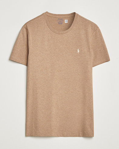 Polo Ralph Lauren Crew Neck T-Shirt Grey Cloud Heather - Beige - T-shirt - Størrelse: L
