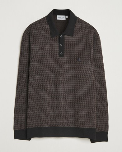 Herre | Carhartt WIP | Carhartt WIP Lowis Houndstooth Polo Vitola Heater