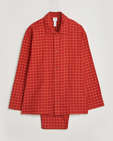 Calvin Klein Flannel Pyjama Set Red – Rød