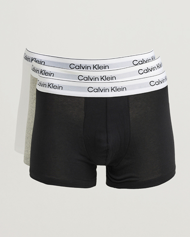 Calvin Klein 3-Pack Icon Cotton Stretch Trunk Grey/Black/White – Flerfarget
