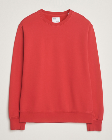 Colorful Standard Classic Organic Crew Neck Sweat Scarlet Red – Rød
