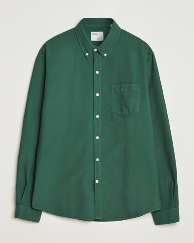 Colorful Standard Classic Organic Oxford Button Down Shirt Emerald Green – Grønn