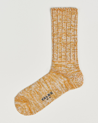 Falke Brooklyn Cotton Sock Old Brass – Gul