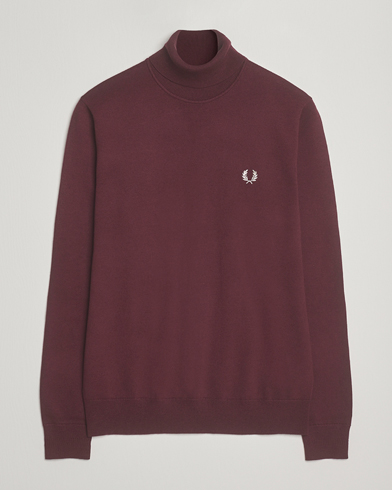 Fred Perry Classic Rollnock Jumper Oxblood – Rød