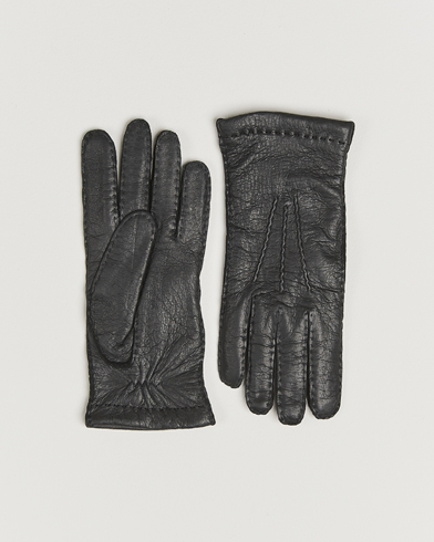 Hestra Peccary Handsewn Cashmere Lined Glove Black – Svart