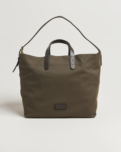 Mismo M/S Companion Tote Bag Army/Dark Brown – Grønn