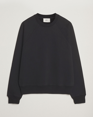 AMI Tonal Heart Logo Sweatshirt Black – Svart