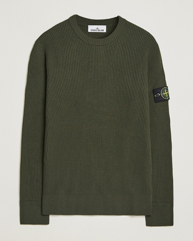 Stone Island Full Rib Crewneck Military Green – Grønn