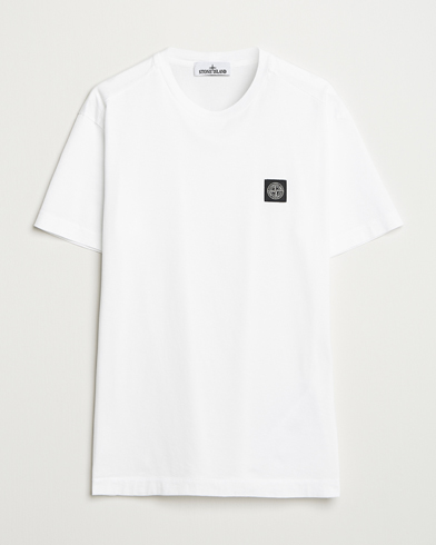 Stone Island Garment Dyed Cotton Jersey T-Shirt White – Hvit