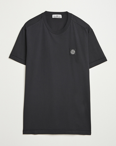 Stone Island Garment Dyed Cotton Jersey T-Shirt Black – Svart