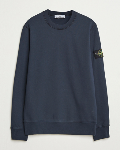 Stone Island Garment Dyed Fleece Sweatshirt Navy – Blå