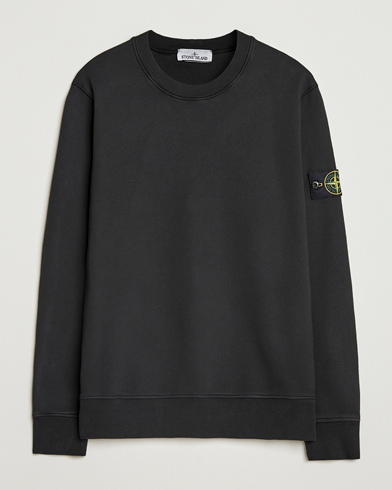 Stone Island Garment Dyed Fleece Sweatshirt Black – Svart