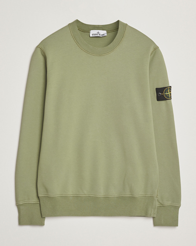 Stone Island Garment Dyed Fleece Sweatshirt Sage – Grønn
