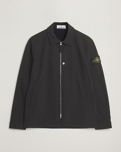 Stone Island Soft Shell Shirt Jacket Black – Svart