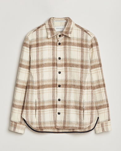 Peregrine Moon Wool Check Overshirt Beige – Beige