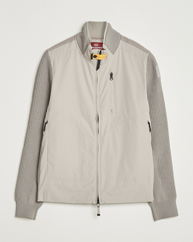 Parajumpers Zorba Tech Knit Hybrid Jacket Chateau Grey - Grå - Hybridjakker - Størrelse: XL