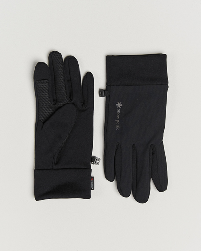 Snow Peak Polartec Stretch Gloves Black – Svart