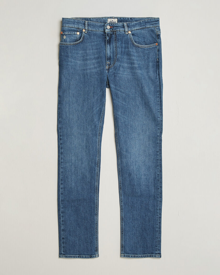 Morris Steve Stretch Jeans One Year Wash – Blå