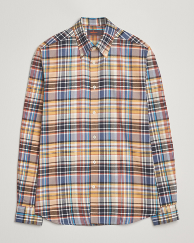 Morris Happy Tartan Check Shirt Yellow – Flerfarget