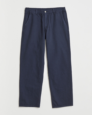 Forét Clay Twill Pants Navy – Blå