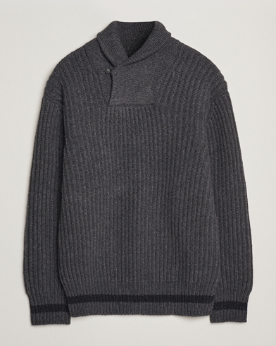 Herre | Filson | Filson Bristol Shawl Neck Sweater Grey