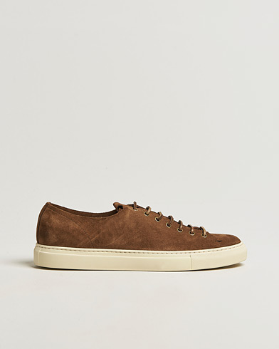 Buttero Tanino Suede Sneaker Dark Brown – Brun