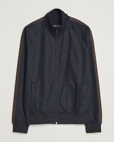 Fred Perry Taped Track Jacket Navy – Blå