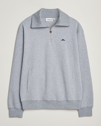J.Lindeberg Callan Jersey Half Zip Medium Grey Melange – Grå